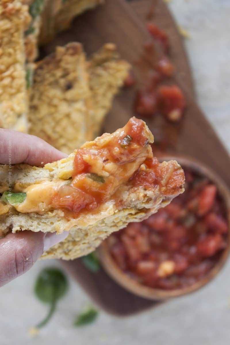 Beer Cheese Grilled Cheese with Salsa