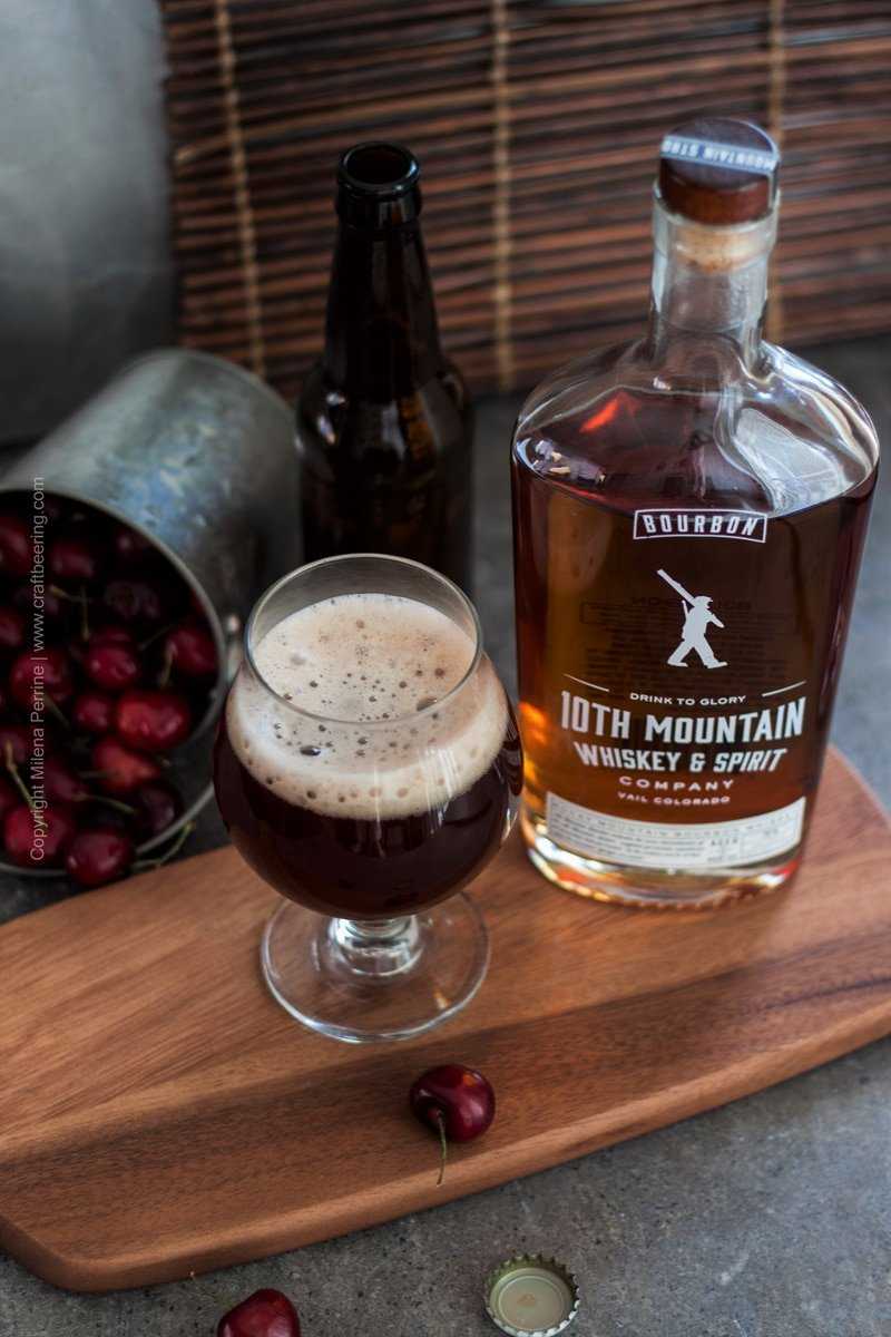 Cherry Bourbon Ale & 10th Mountain Bourbon
