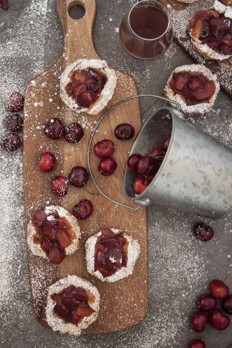 Cherry Bourbon Ale Croissant French Toast Cups