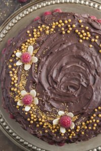 Chocolate Beer Cake with Raspberry Brown Ale