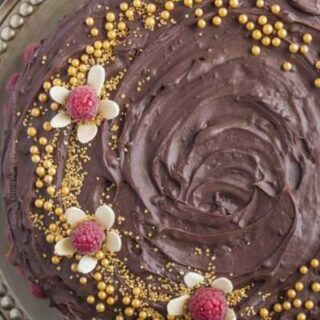 Chocolate Beer Cake with Raspberry Brown Ale