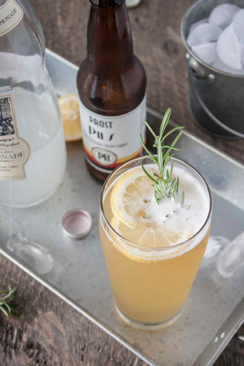 Radler beer cocktail