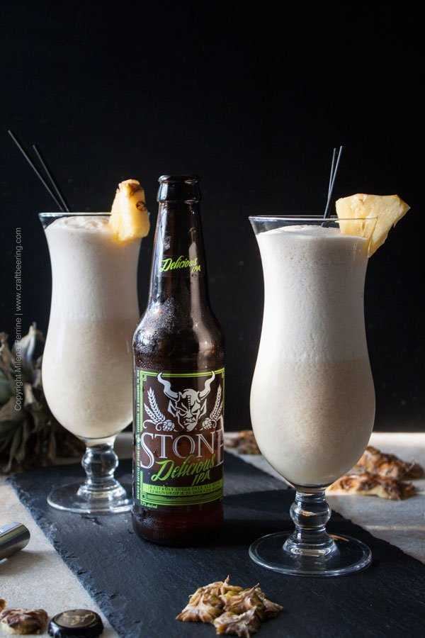 IPA Pina Colada Craft Beer Cocktail