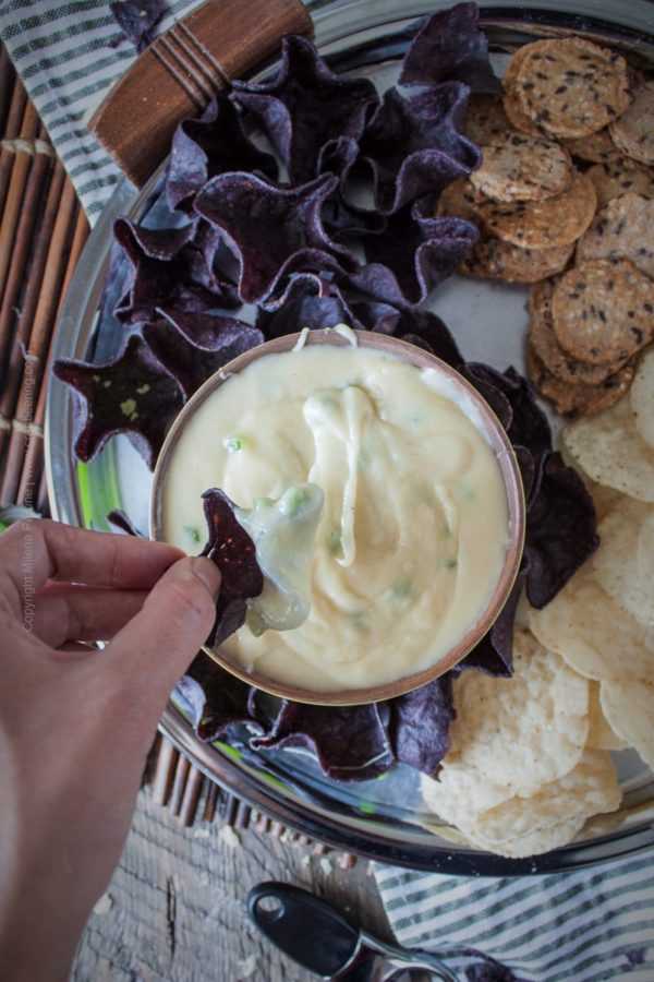 Fontina Beer Cheese Dip with Jalapeno and Honey Brewed Blonde Ale
