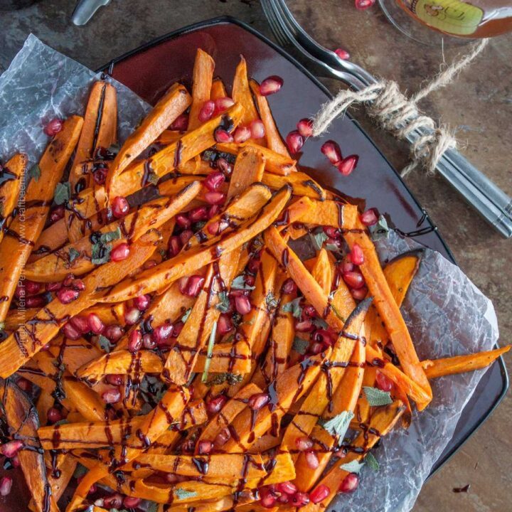 Oven roasted saison butter sweet potato fries. #saisonbuttersweetpotatofries #saisonbutter #roeastedsweetpotatofries