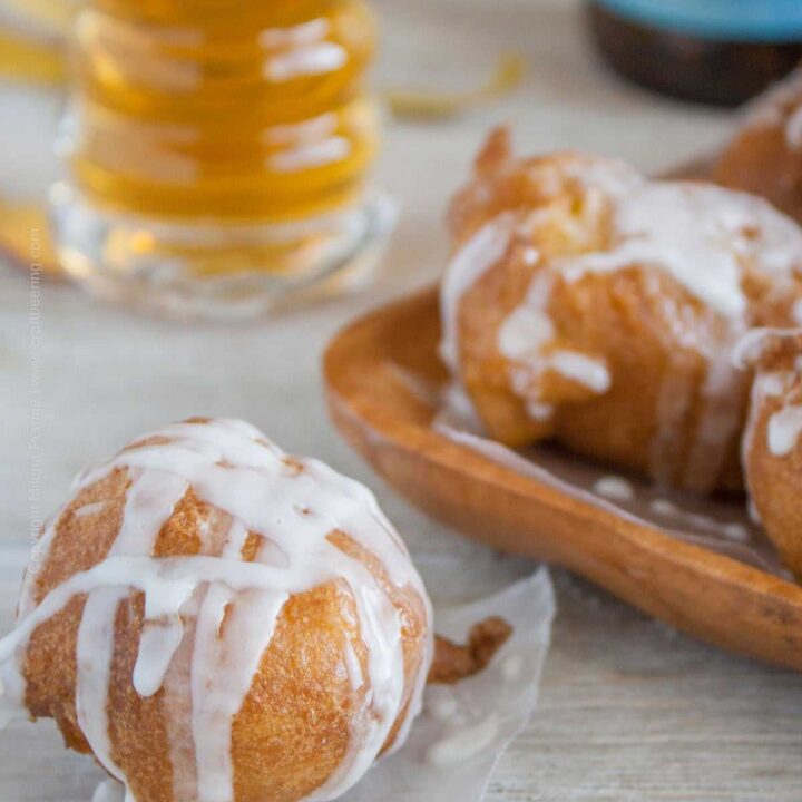 IPA Mango fritters. With IPA glaze, naturally #IPAmangofritters 3beerfritters #mangofritters #ipafritters #cookingwithbeer #craftbeering #fritters