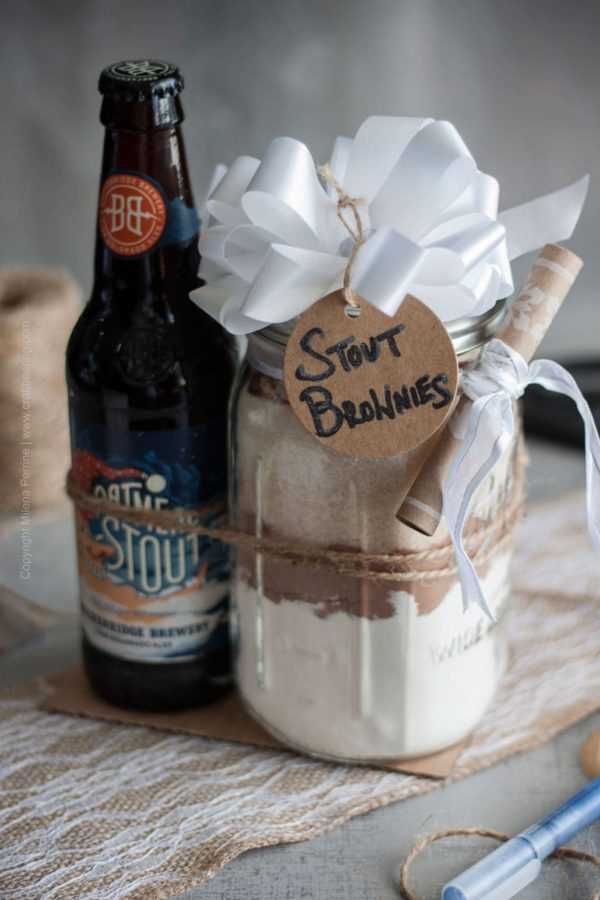 Stout brownie mix DIY gift idea