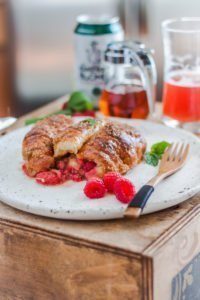 Raspberry Blonde Croissant French Toast