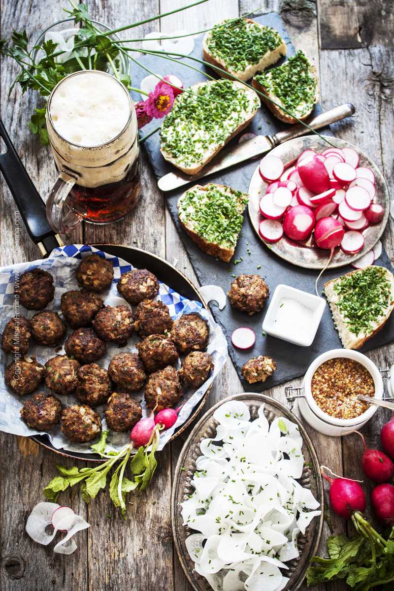 Frikadellen - fried meatball patties aka German meatballs