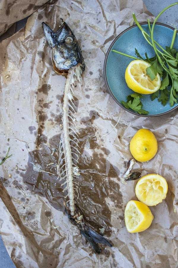 Steckerlfisch is so tasty that in no time you will be looking at only the head, bones and tail...