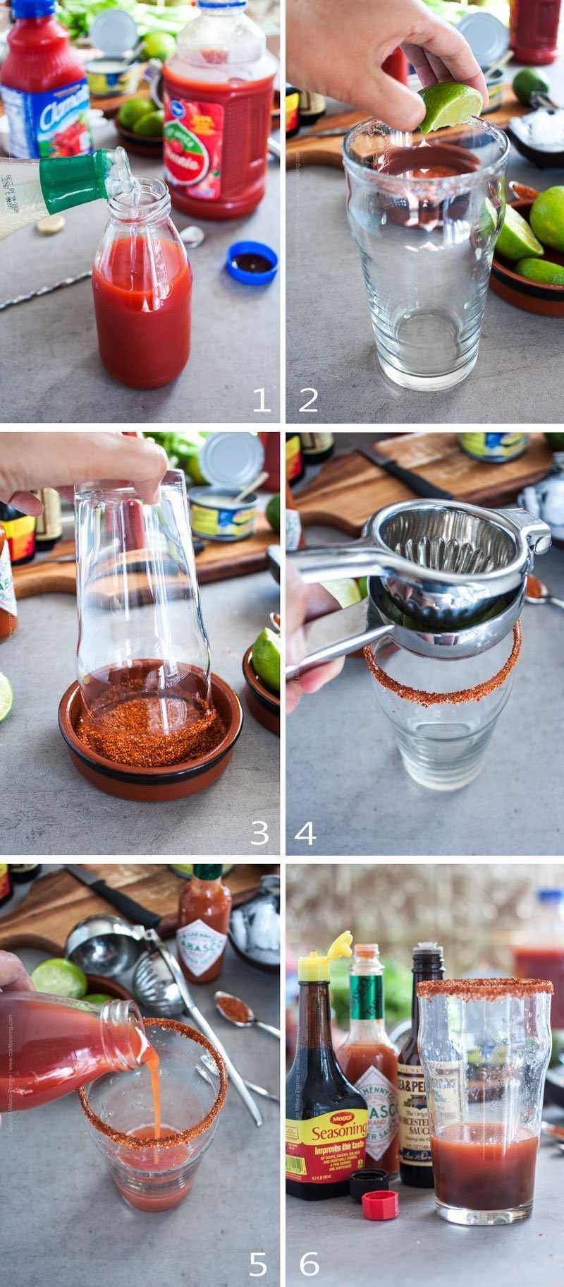 How to make clamato beer cocktail - step by step 1