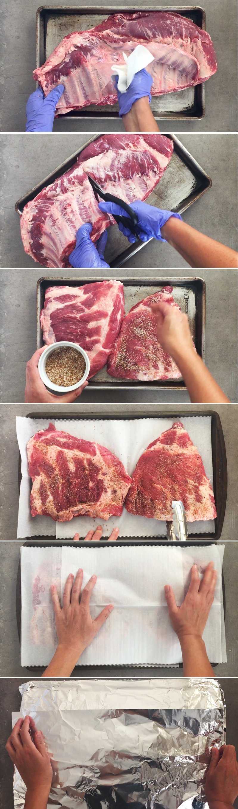 How to cook ribs in the oven - step-by-step.