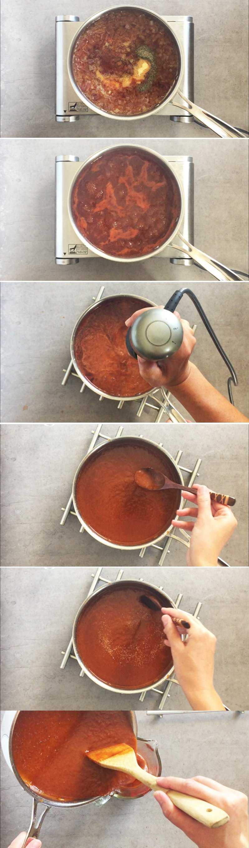 Steps for homemade beer BBQ sauce (part 2)