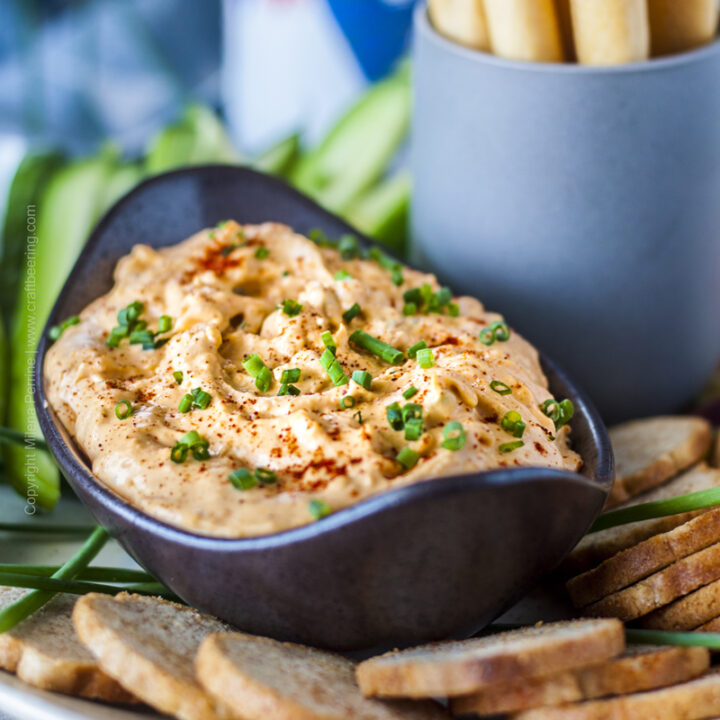 Pub cheese - cheddar dip with beer and spices.