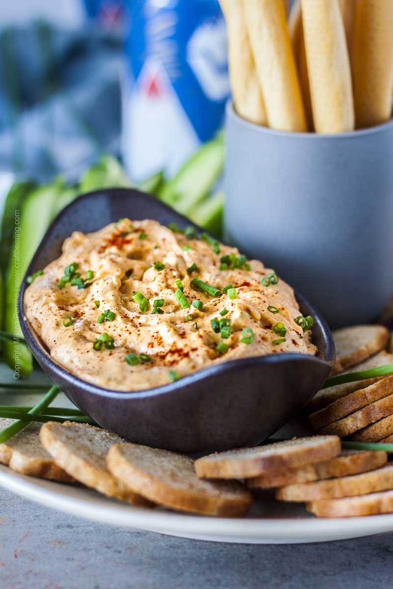 Pub cheese - cheddar dip with beer and spices.