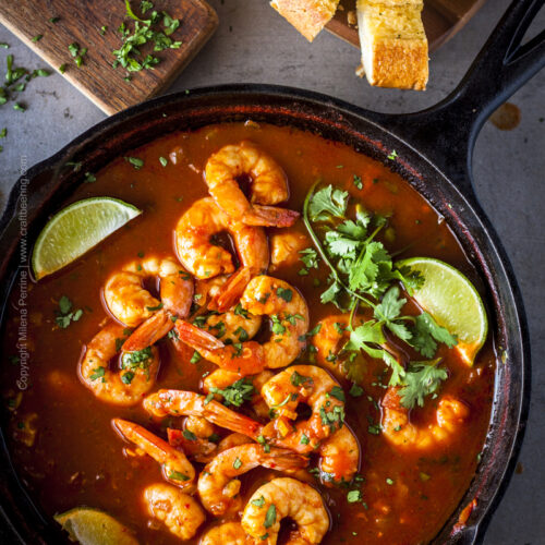 Spicy Shrimp Skillet (Clamato Beer Inspired) - Craft Beering