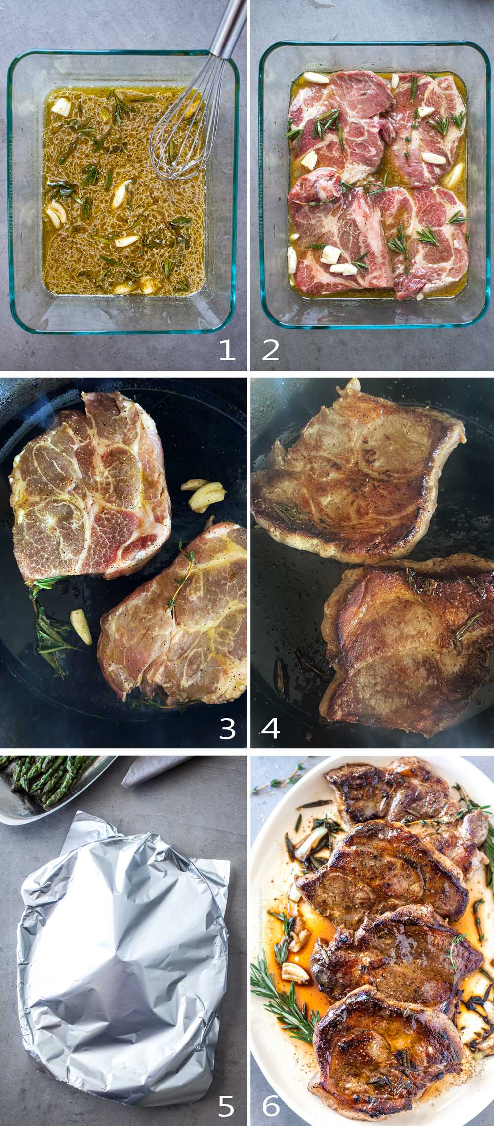 How to marinate and cook pork neck chops.