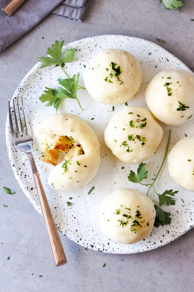 Easy Potato Dumplings (Bavarian Style, with Optional Crouton Filling)