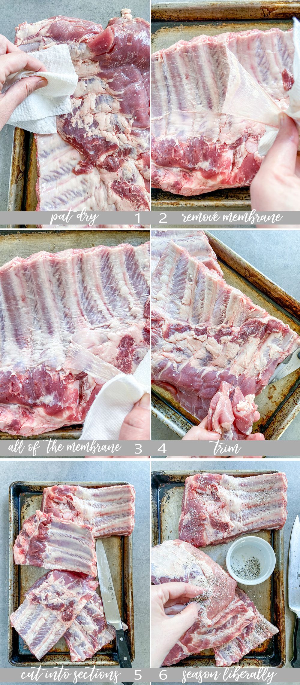 How to cut spare ribs for braising