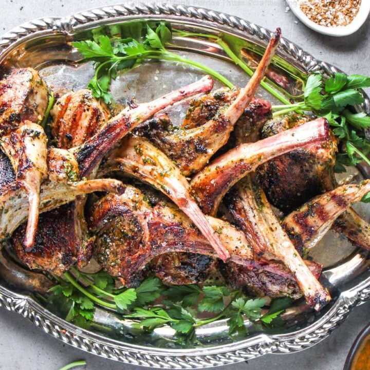 Easy Lamb 'Lollipops' with Chermoula Dipping Sauce