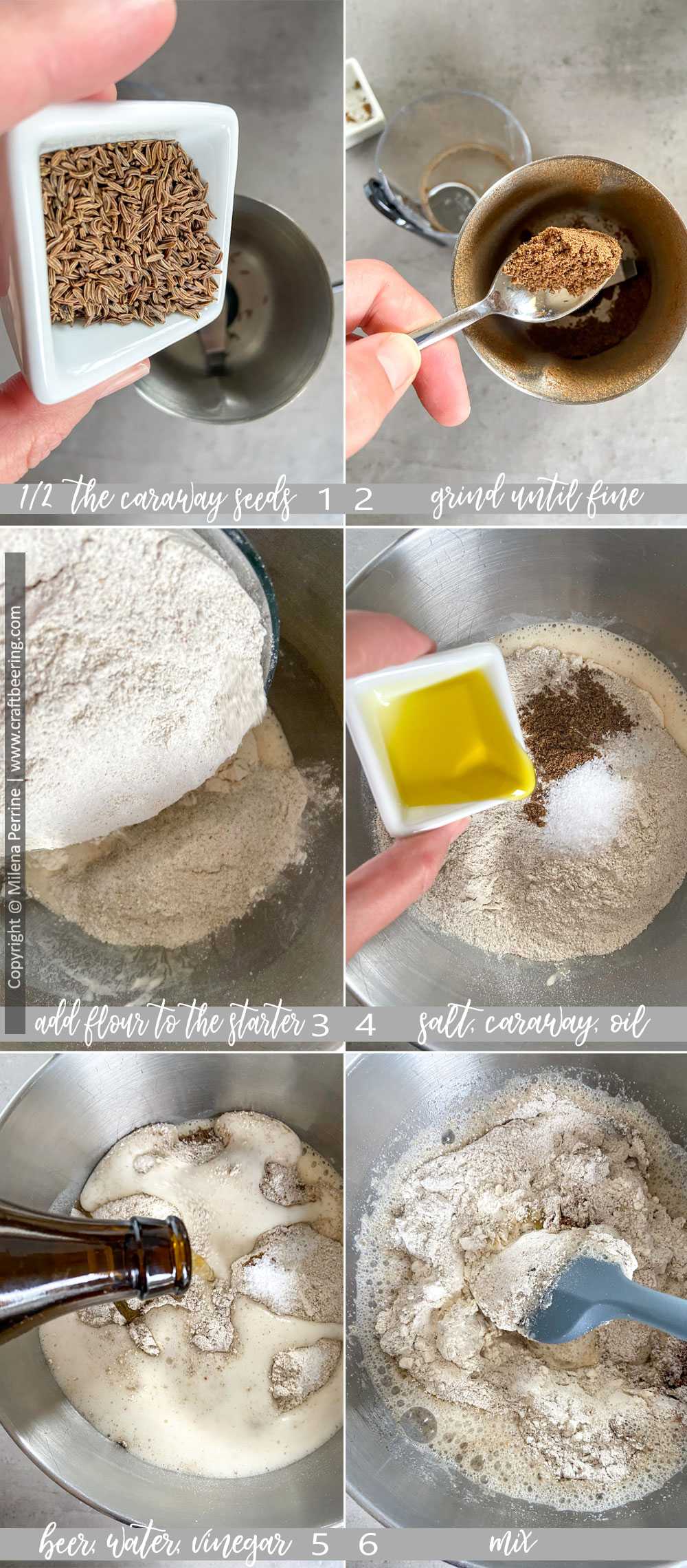 How to make beer bread dough with yeast. 