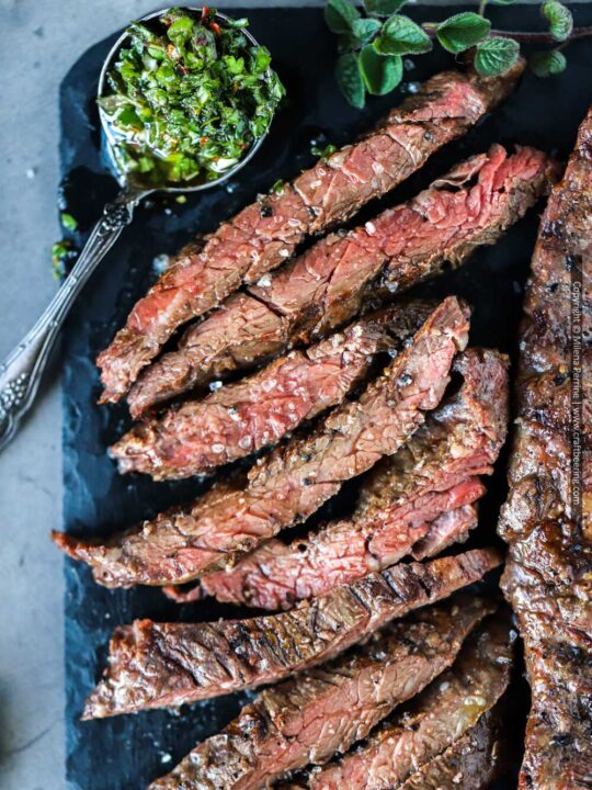 Marinated Skirt Steak (Grill or Stovetop) - SO JUICY!!!!