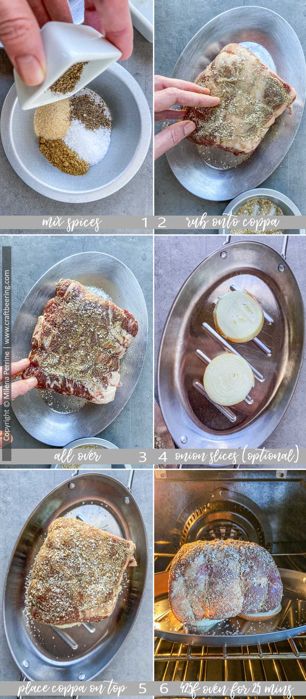 How to cook pork collar (coppa roast).
