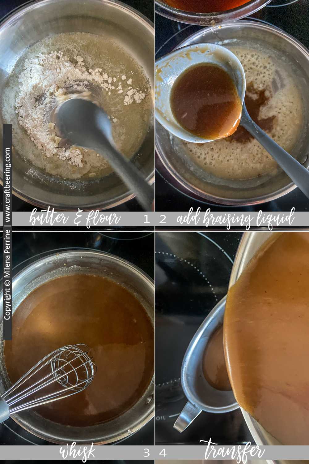 How to make roast beef gravy - step by step.