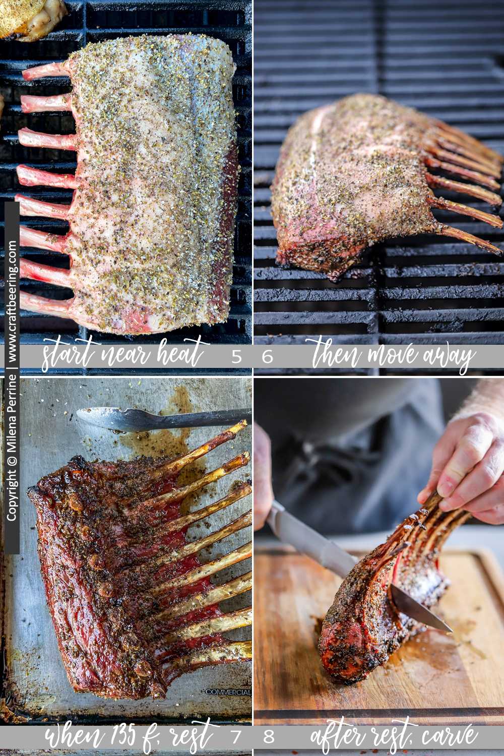 Smoking Lamb Rack - step by step images, part 2