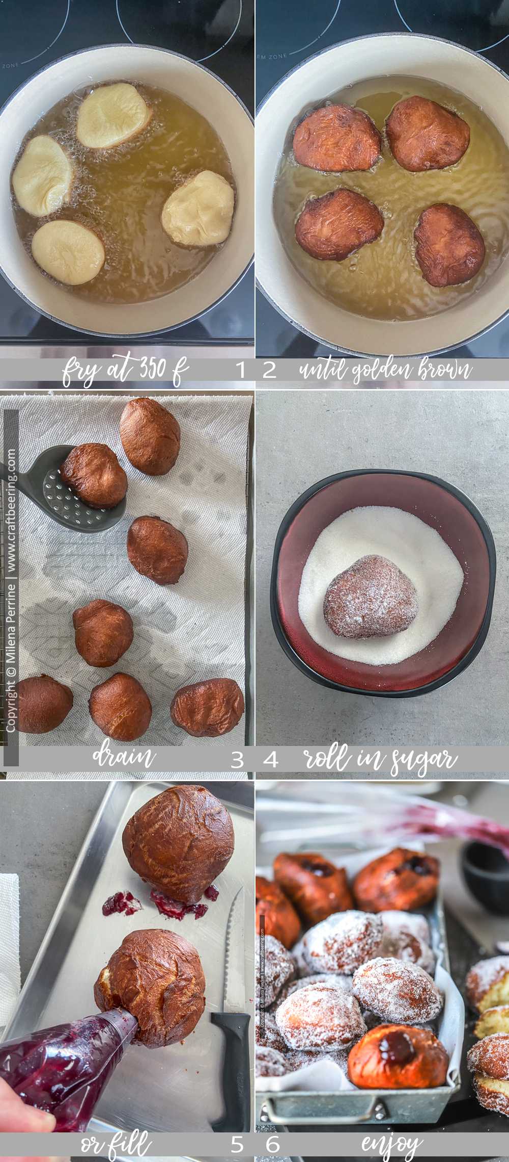 Make Portuguese donuts steps