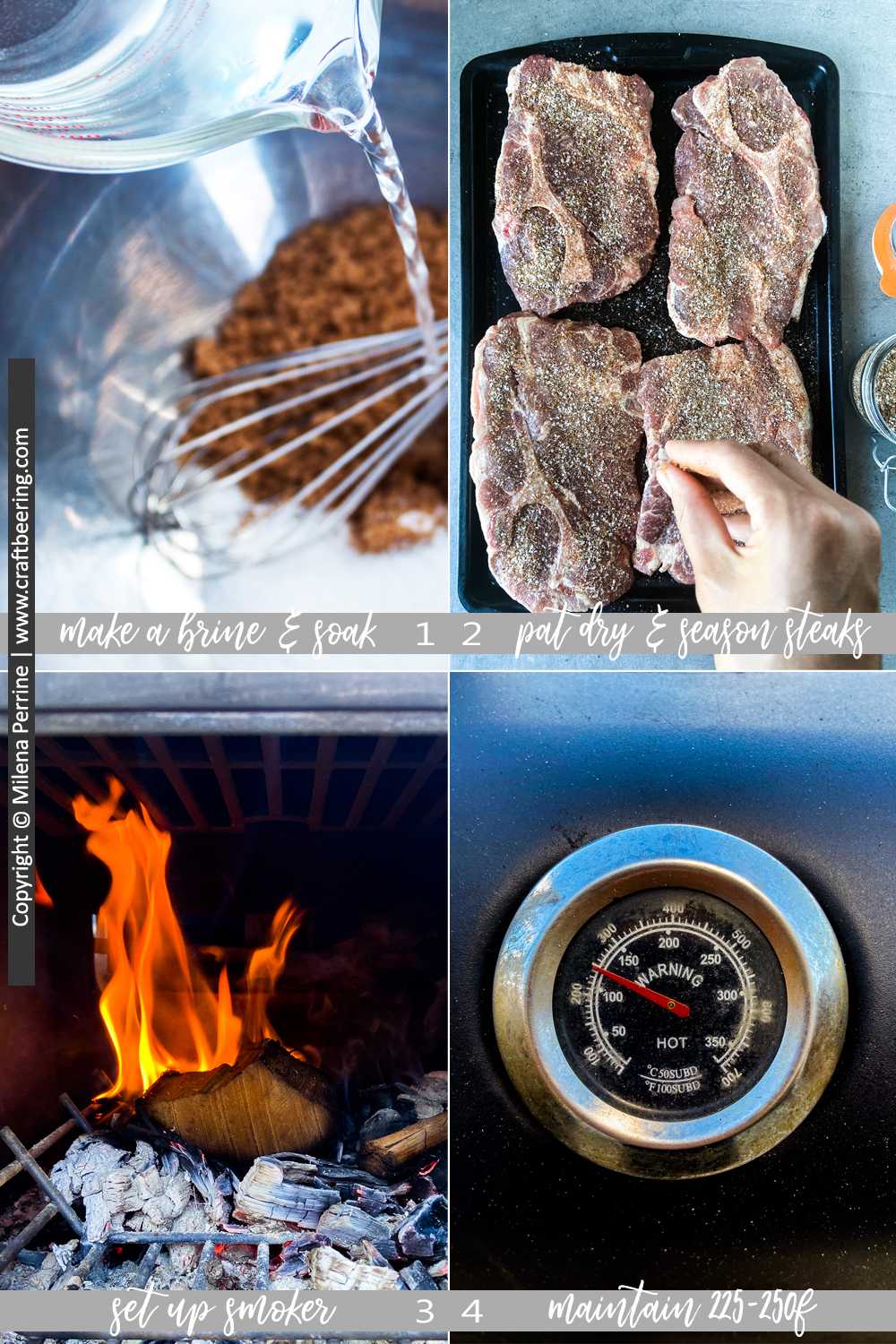 How to smoke pork steaks - step by step Part 1