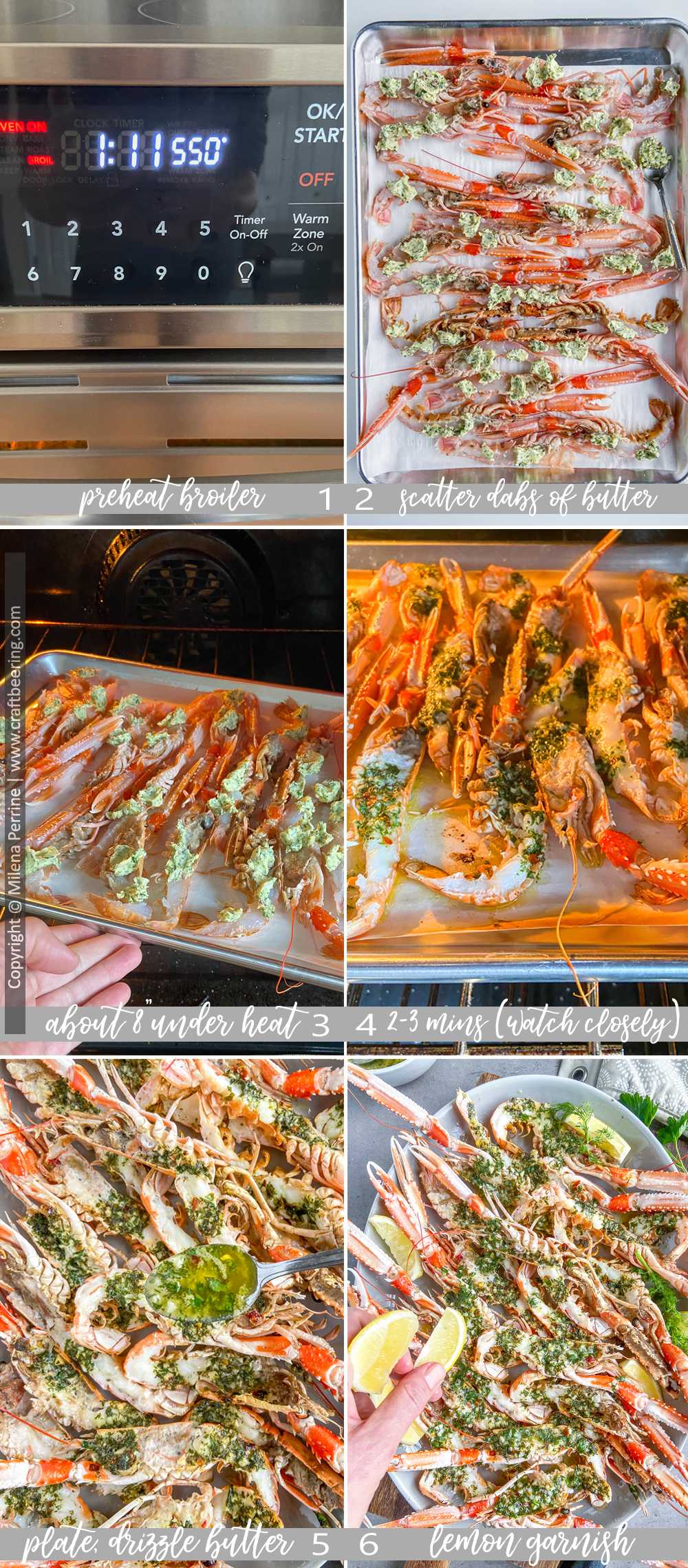 How to cook langoustines broiled.
