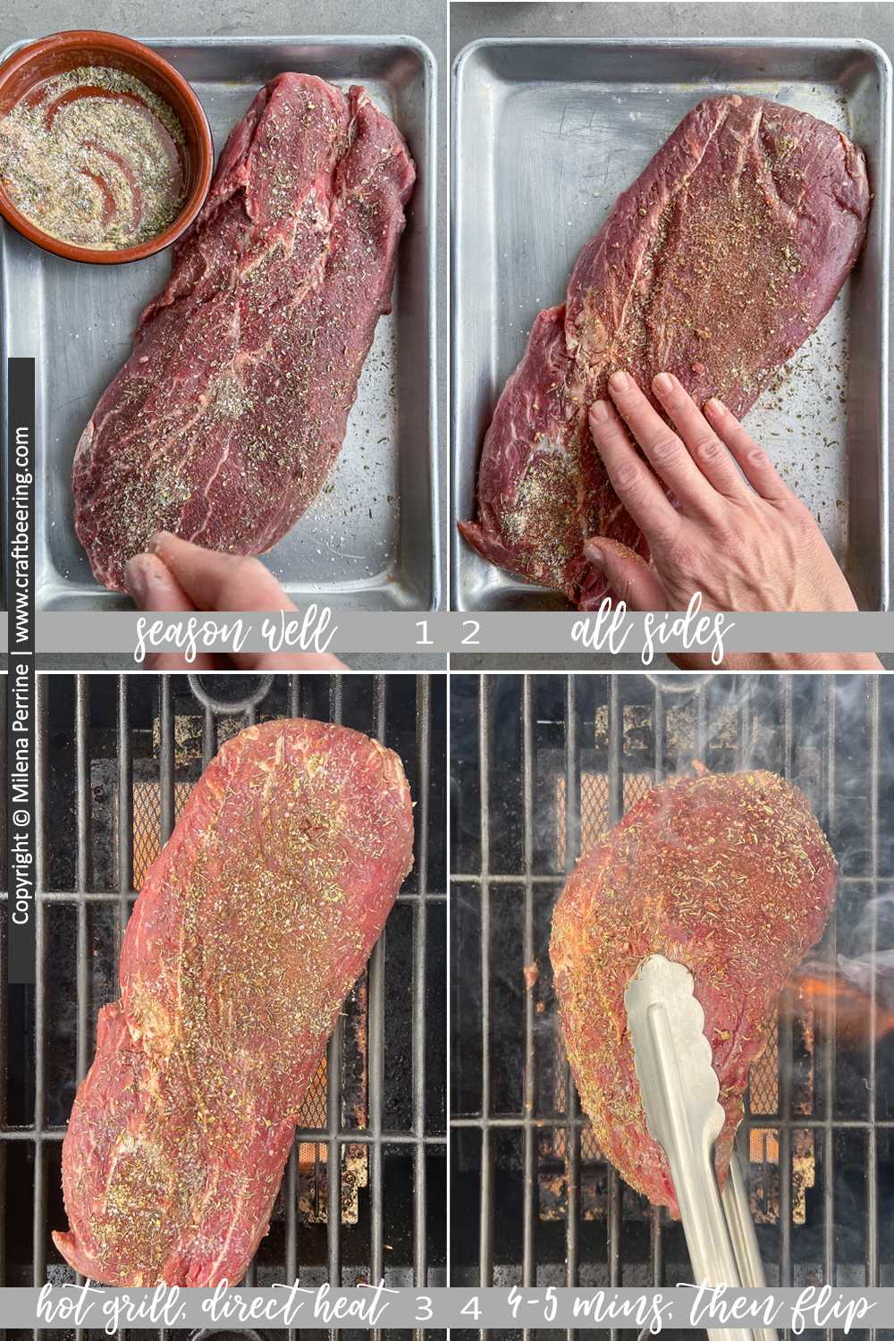 How to cook flat iron steak on grill. 