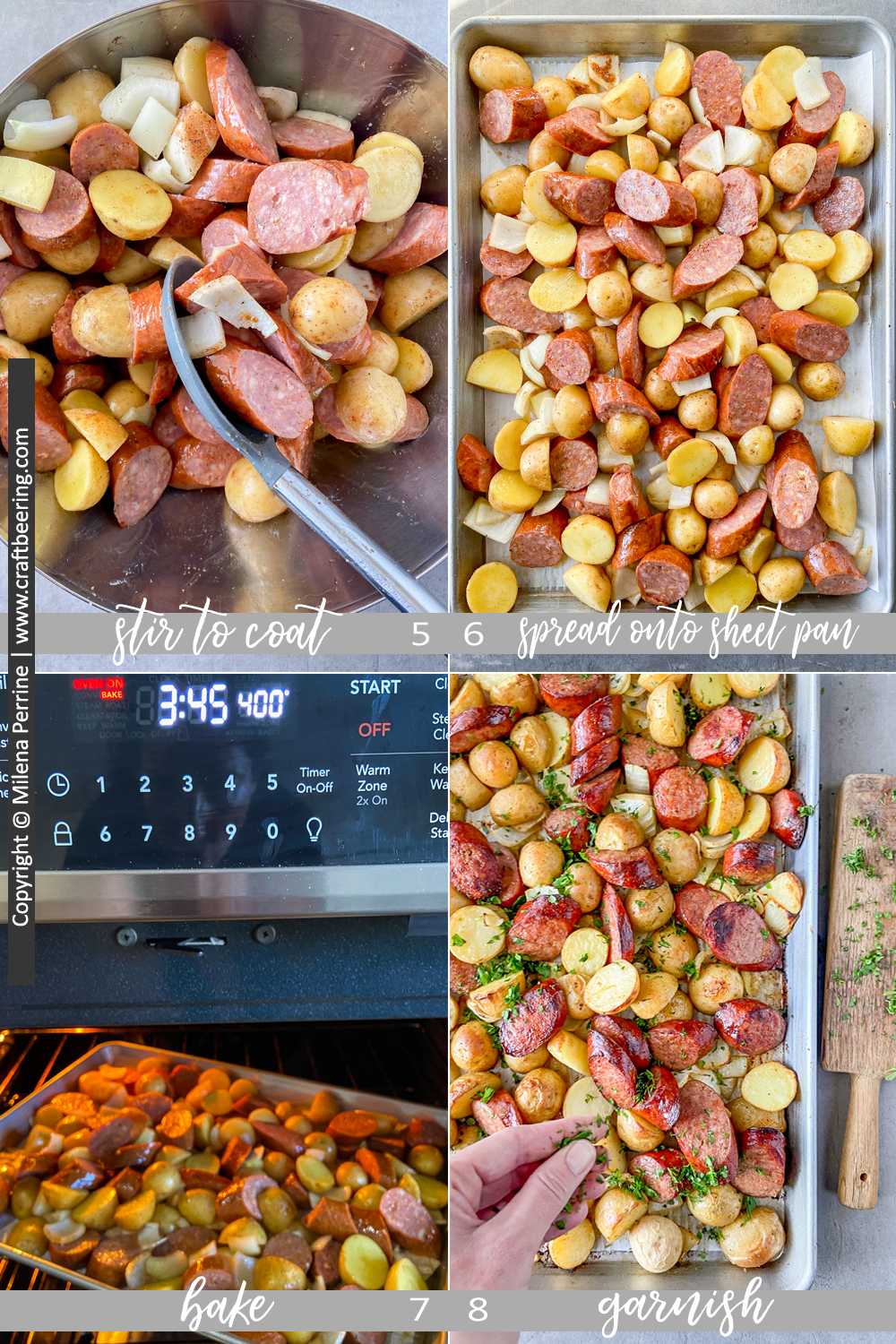 How to cook Polish sausage and potatoes in the oven