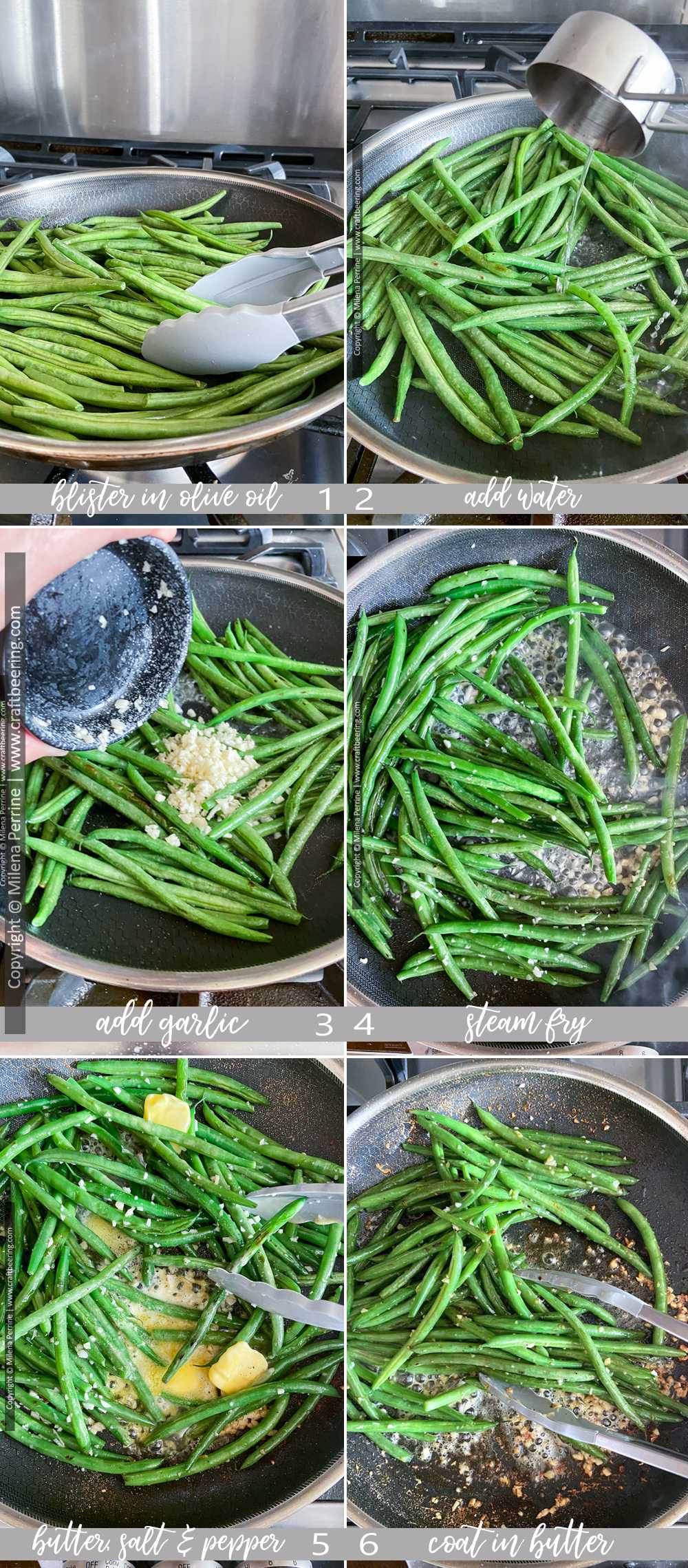 How to prepare garlic green beans with butter