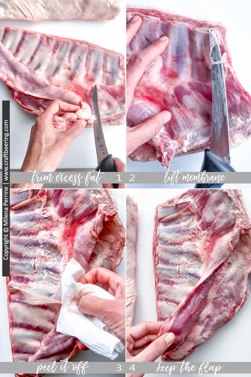 How to prepare lamb breast for cooking.