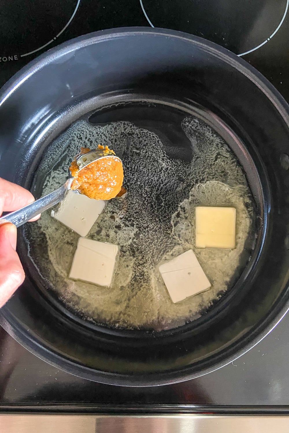 Melt butter in sauce pot