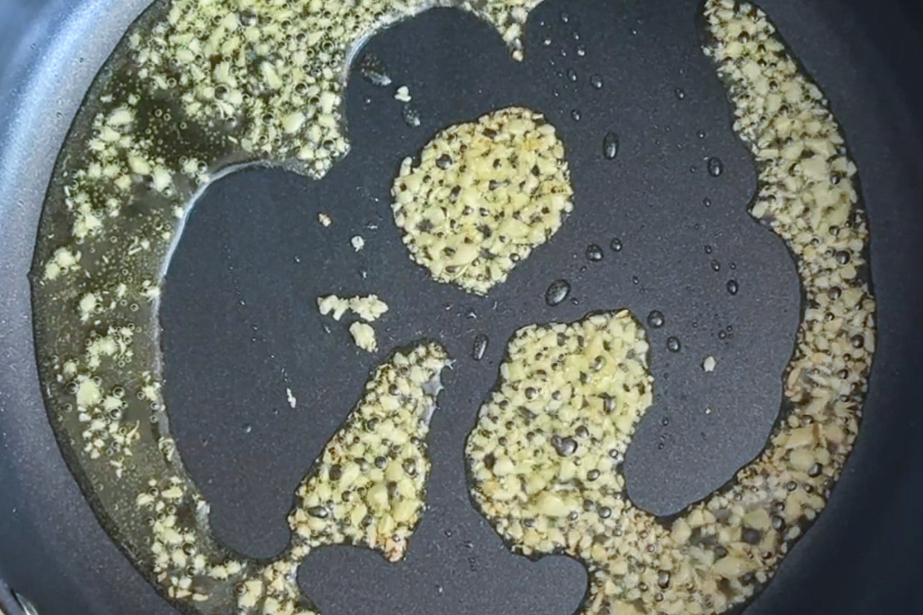 minced garlic sauteed