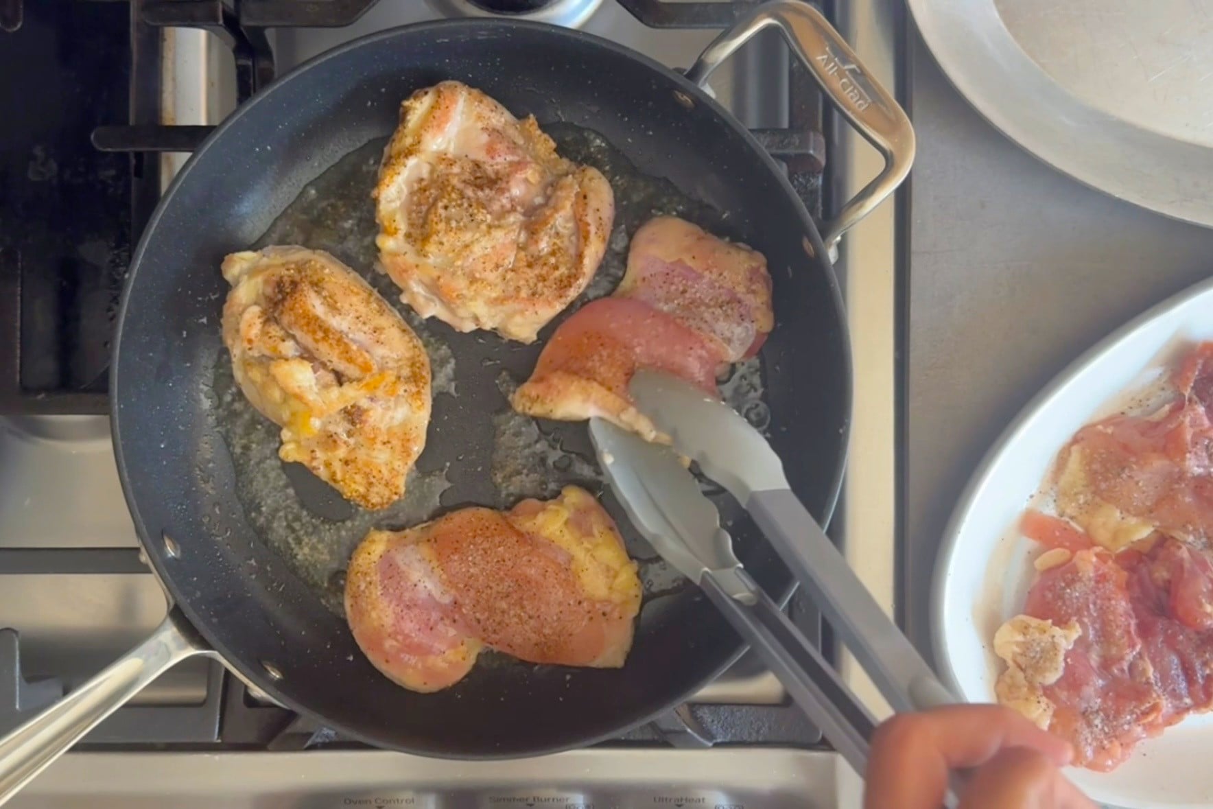 brown chicken thighs